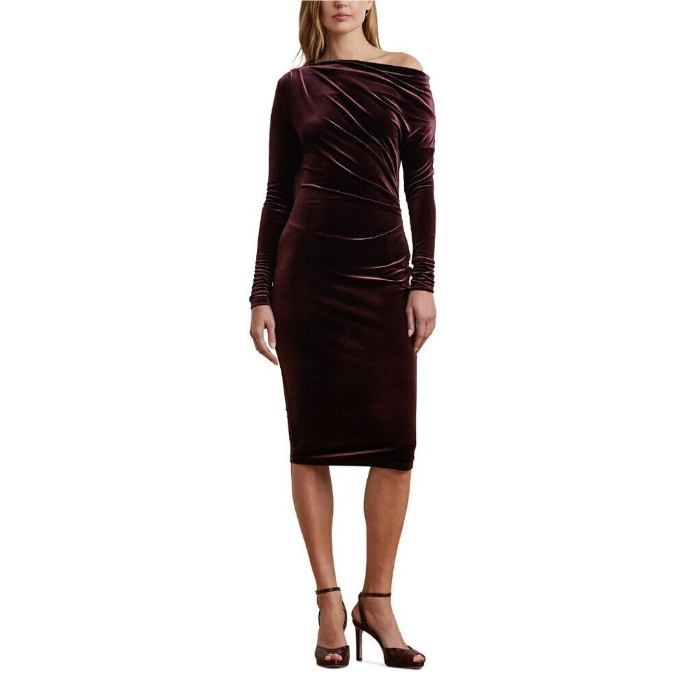 NEW Ralph Lauren Women's 14 Lendiva Long Sleeve Cocktail Dress NWT $195